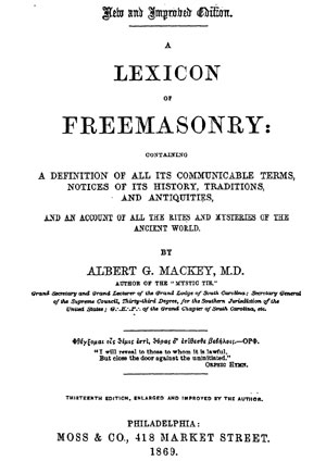 A Lexicon of Freemasonry