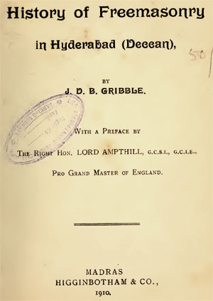 History of Freemasonry in Hyderabad (Deccan)